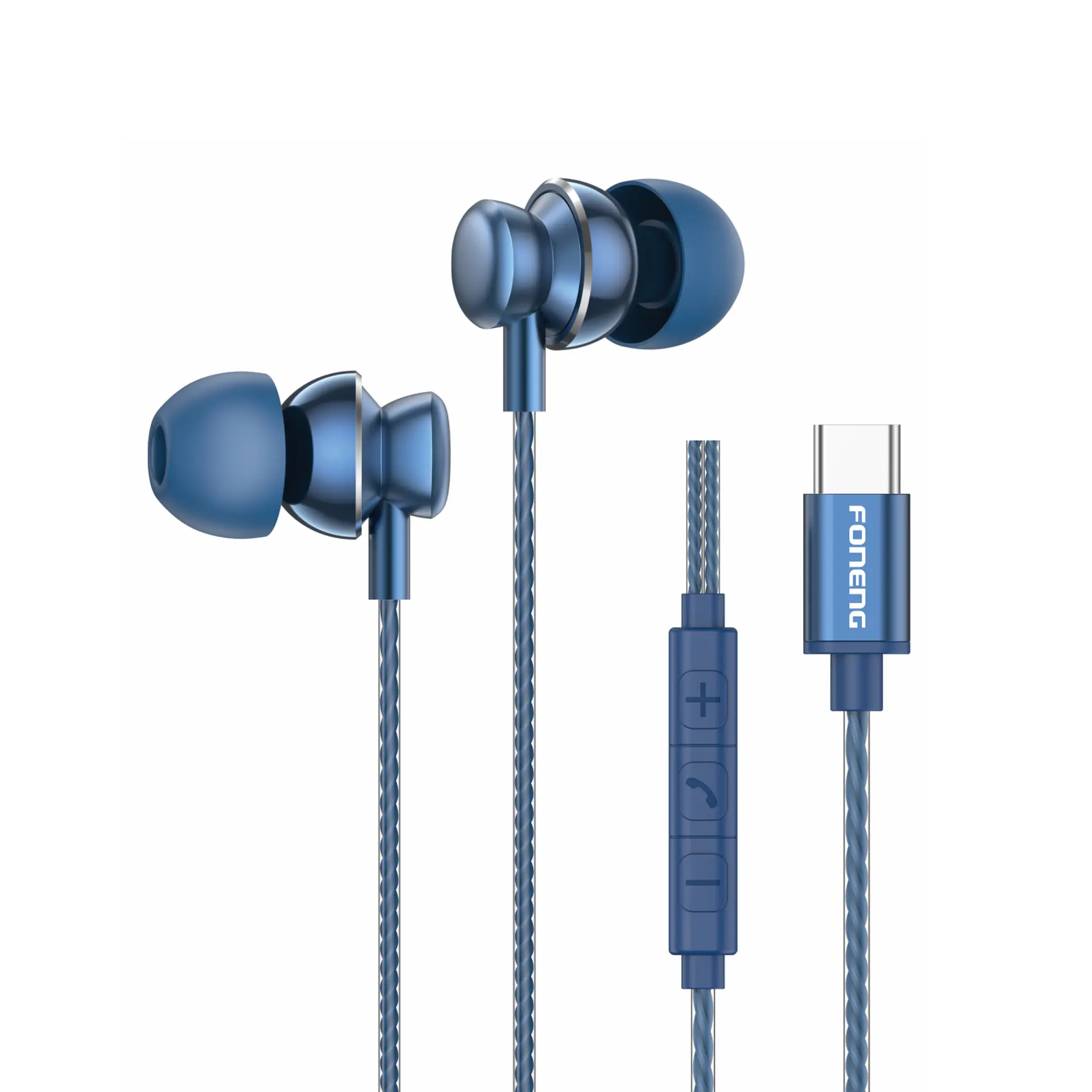 product image FONENG T67 Type-C In-Ear Heavy Bass Wired Earphone